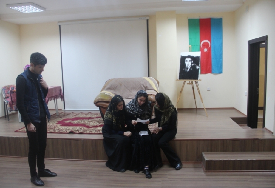 Gəncə Gənclər Evində "Cəbhədən gələn məktub" tamaşası nümayiş olunub