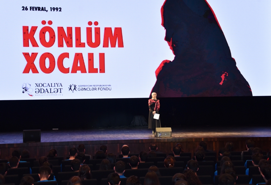 Bakı Konqres Mərkəzində “Könlüm Xocalı” adlı anım mərasimi keçirilib VİDEO