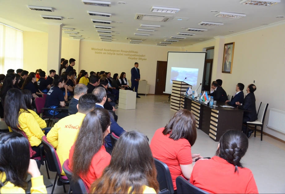 Mingəçevir Gənclər evində “Xocalıya könüllü gedək” mövzusunda seminar təşkil olunub