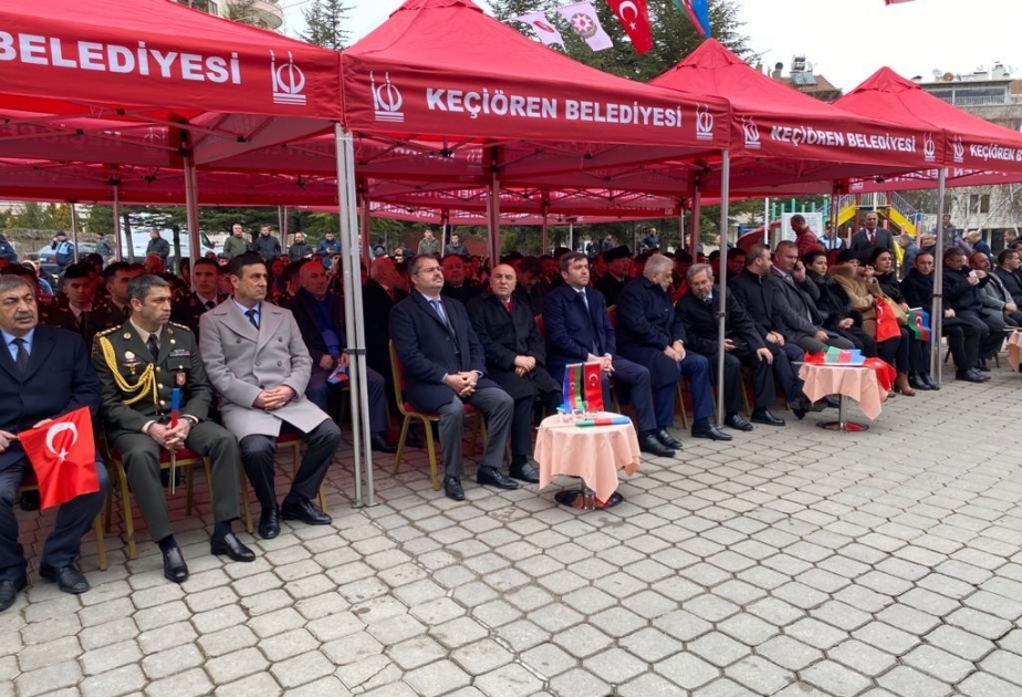Ankarada Xocalı soyqırımı abidəsi önündə anma mərasimi keçirilib
