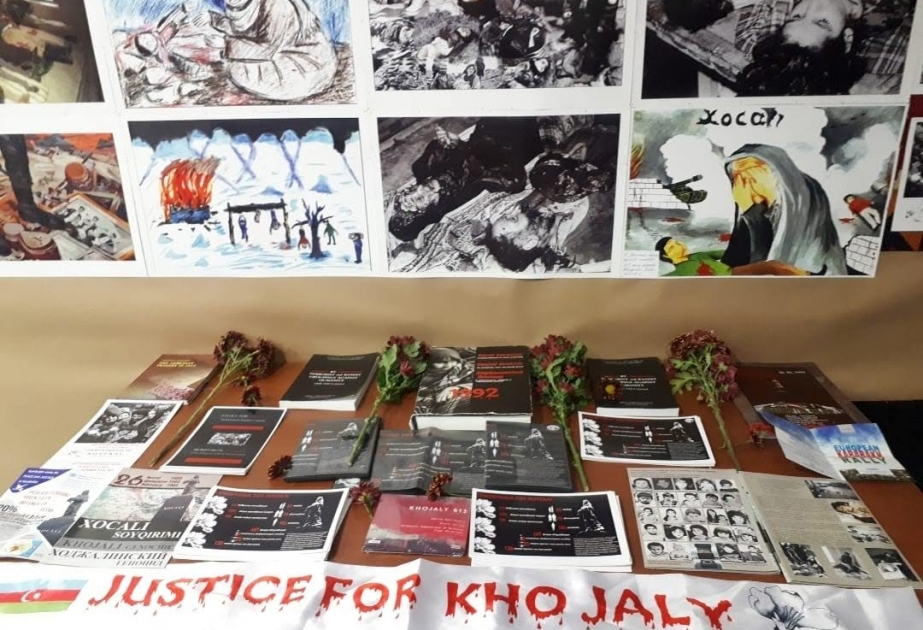 Salonikidə Xocalı soyqırımına aid fotosərgi açılıb
