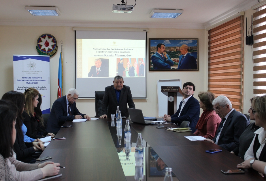 Coğrafiya İnstitutunda beynəlxalq olimpiadaya hazırlıq layihəsinin yekun tədbiri