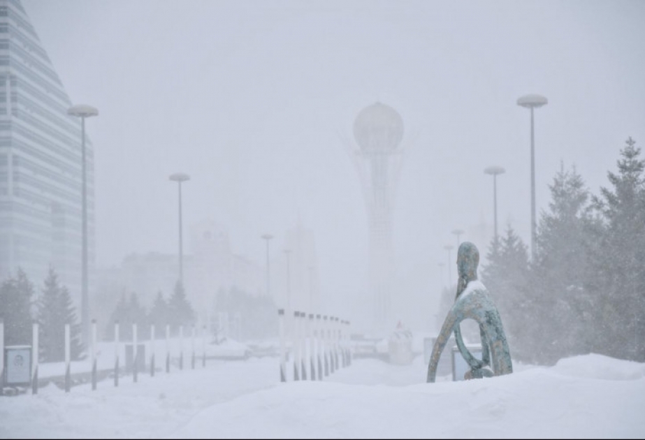 Nur-Sultanda hava durumu ilə bağlı fövqəladə vəziyyət davam edir
