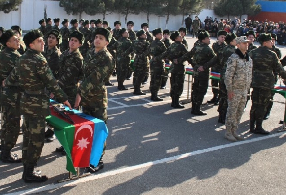Penitensiar Xidmətin Mühafizə alayında gənc əsgərlərin andiçmə mərasimi olub