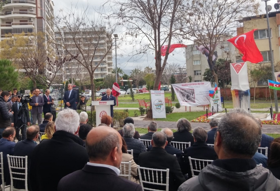 Xocalı şəhidlərinin xatirəsi İzmirdə də ehtiramla yad olunub