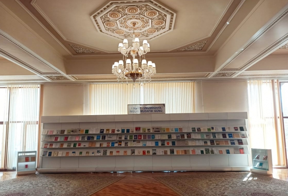 Milli Kitabxanada Dünya Mülki Müdafiə Günü münasibətilə kitab sərgisi açılıb