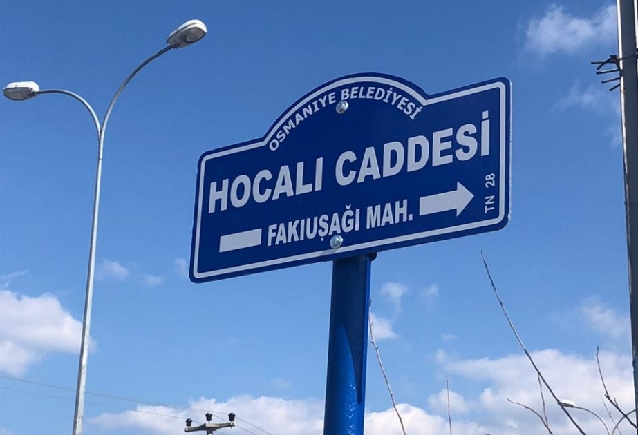 Türkiyənin Osmaniyə şəhərində Xocalı prospektinin açılışı olub