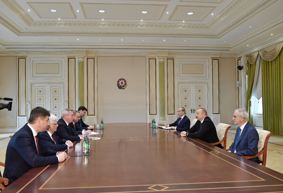 President Ilham Aliyev received delegation led by governor of Russia’s Rostov Region VIDEO