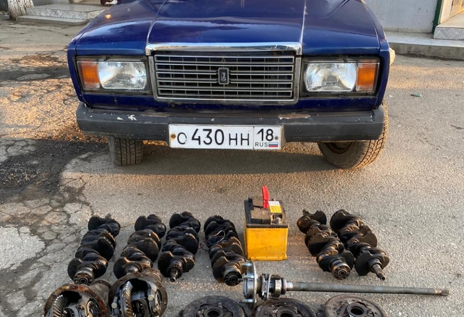 Avtomobildə gizlədilən ehtiyyat hissələri aşkarlanıb