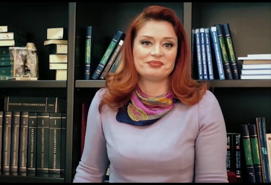 Directora General de la Agencia Telegráfica de Albania Armela Krasniqi