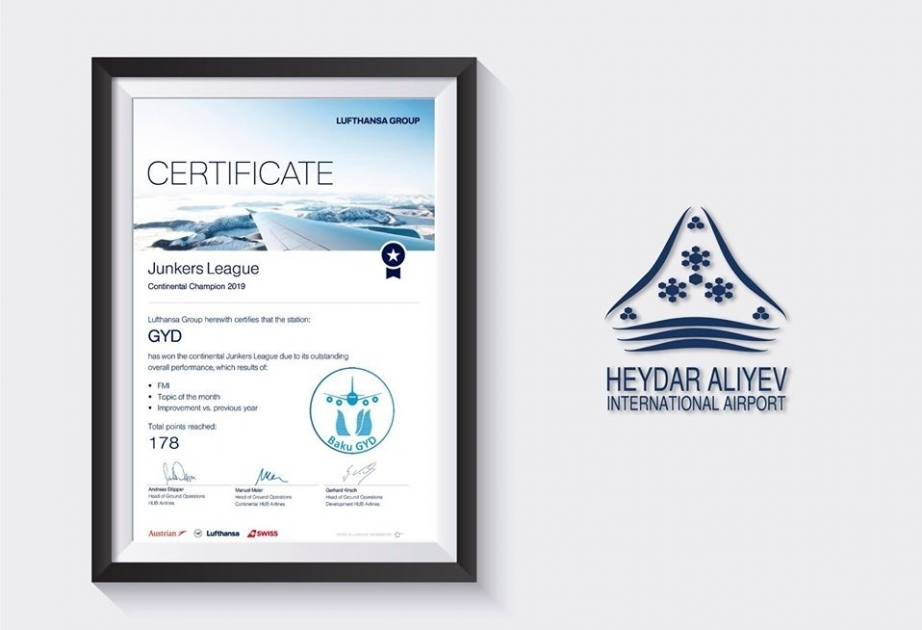 Aeropuerto Internacional Heydar Aliyev gana el primer lugar en la competencia del Grupo Lufthansa