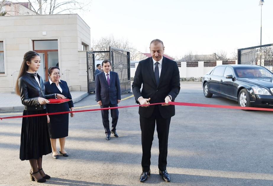 Staatspräsident Ilham Aliyev weiht Zentralkrankenhaus in Gazach-Region ein VIDEO