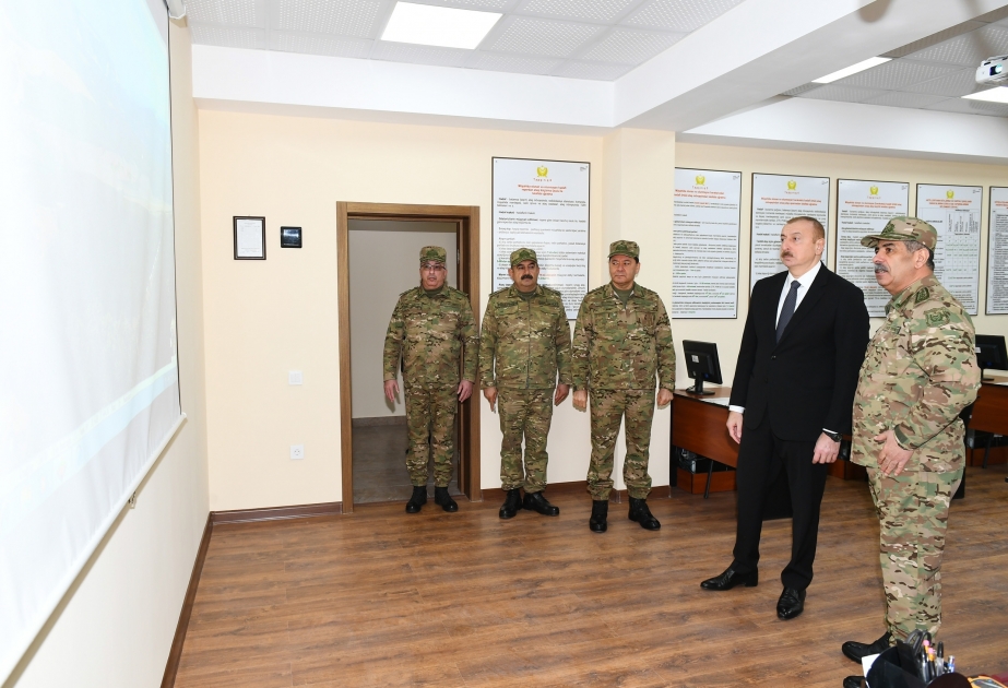 Ilham Aliyev asiste a la inauguración de la unidad militar “N” del Ministerio de Defensa