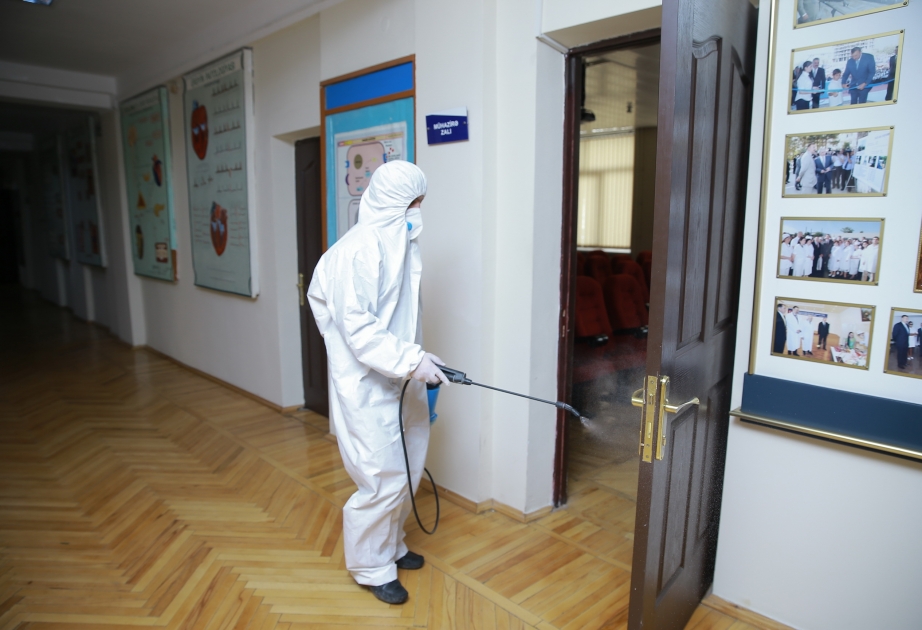 Azərbaycan Tibb Universitetində koronavirusa qarşı təkrar dezinfeksiya işləri aparılıb