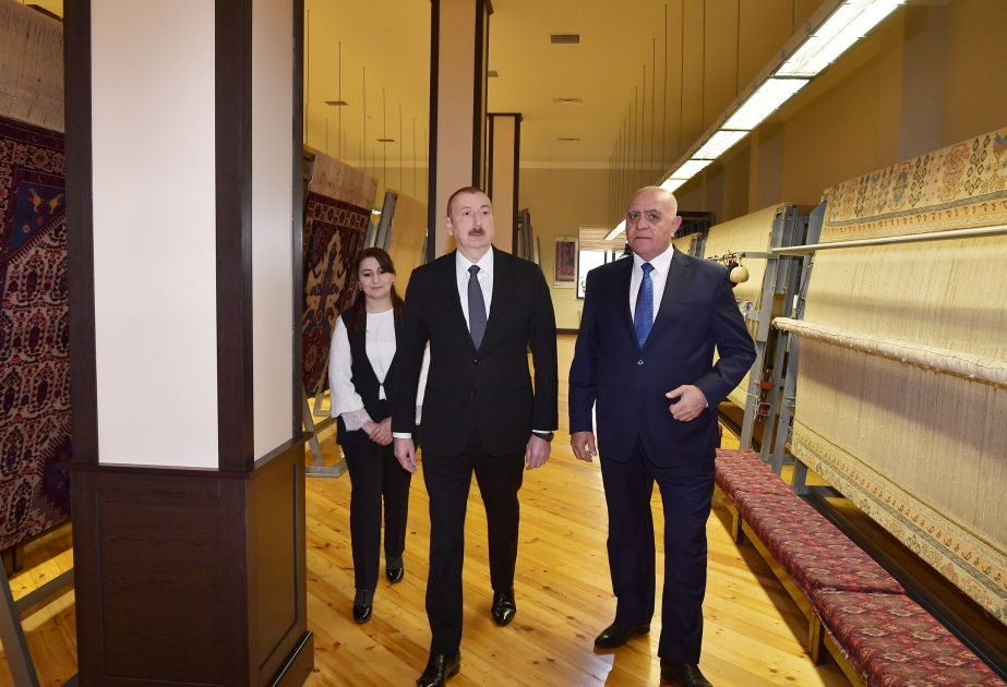 President Ilham Aliyev visited Aghstafa branch of “Azerkhalcha” OJSC VIDEO