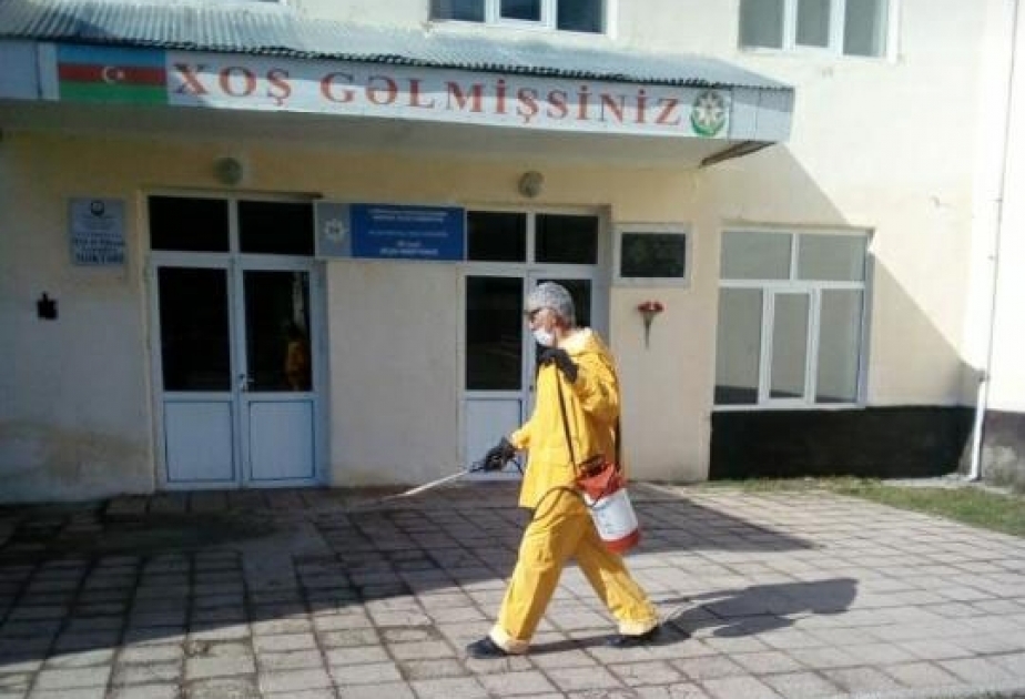 İsmayıllıda təhsil müəssisələri, idman zalları dezinfeksiya olunur