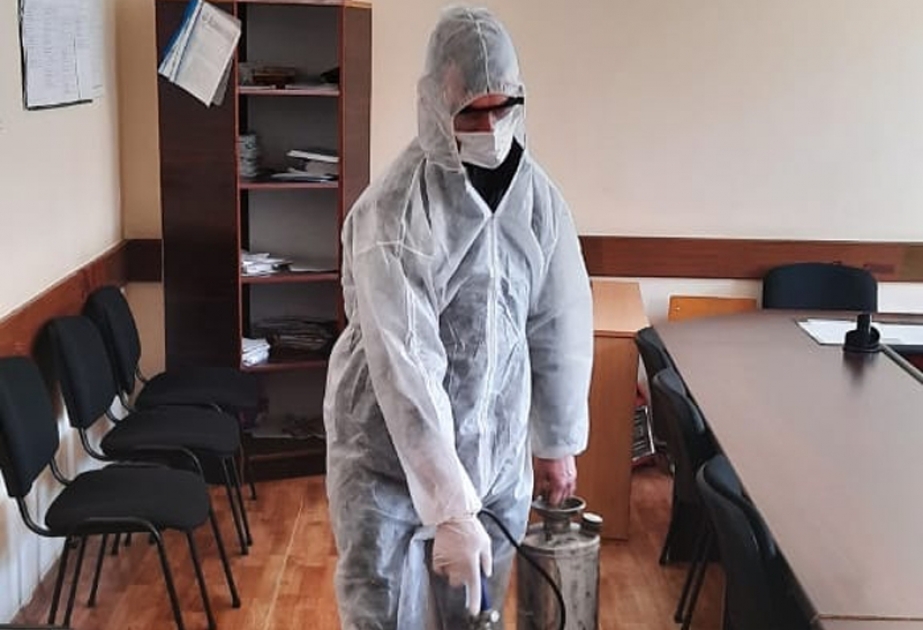Qaxın təhsil müəssisələri dezinfeksiya olunur