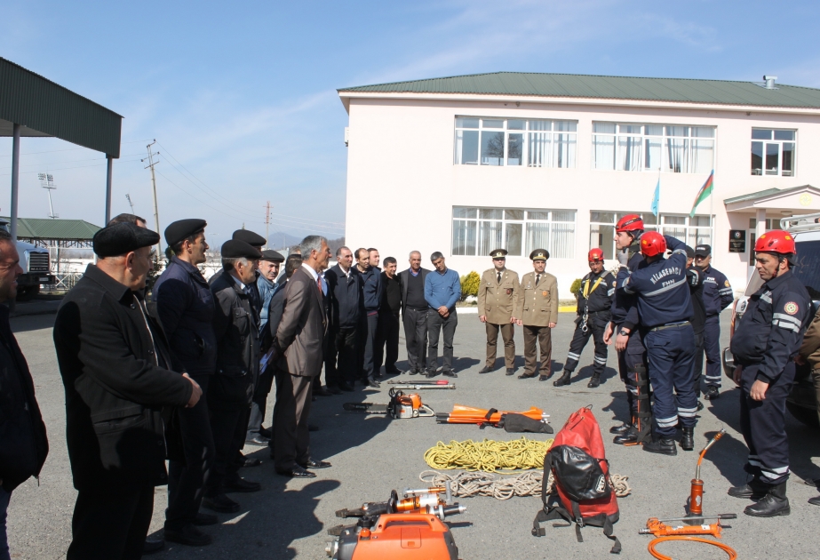 FHN-in Şimal-Qərb Regional Mərkəzində mülki müdafiə kursları keçirilib