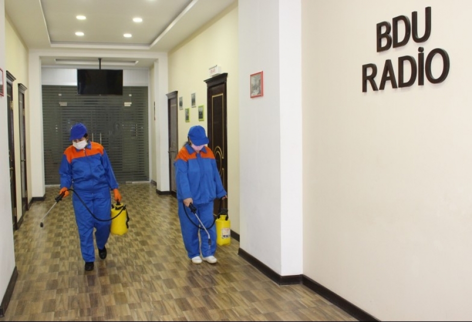 Bakı Dövlət Universitetində dezinfeksiya işləri davam etdirilir