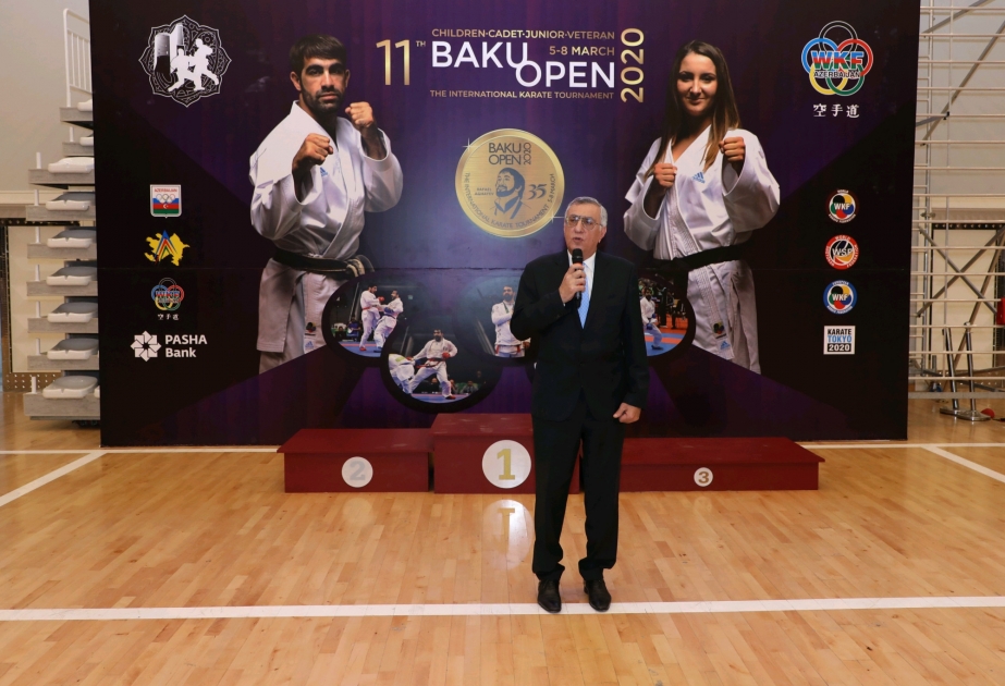“Baku open” beynəlxalq karate turnirinin açılış mərasimi keçirilib
