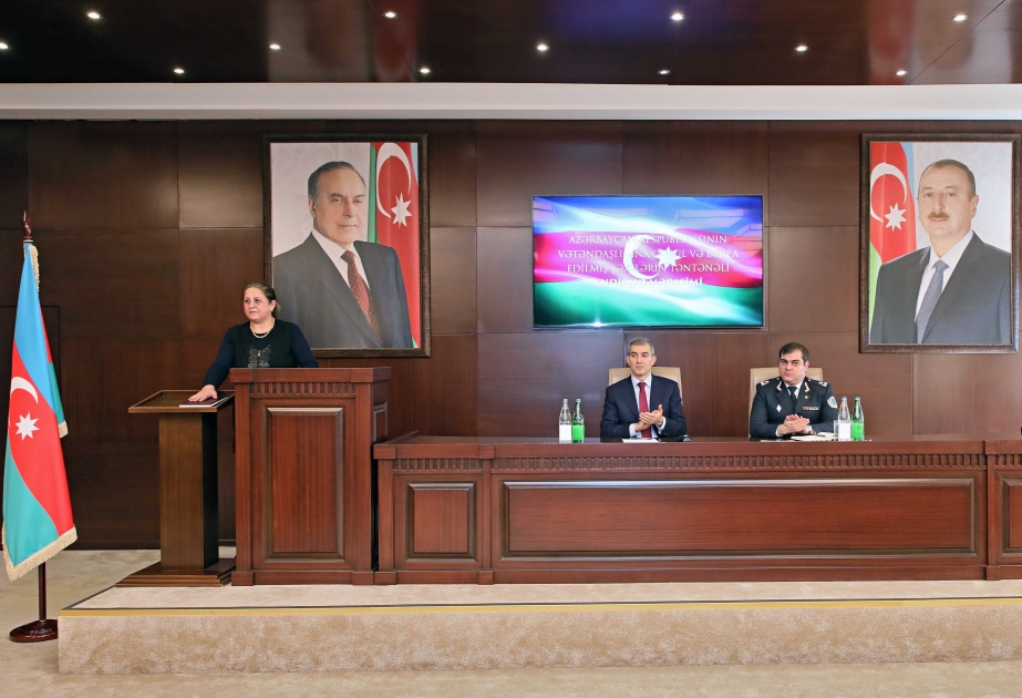 Azərbaycan vətəndaşlığına qəbul edilmiş şəxslərin andiçmə mərasimi olub