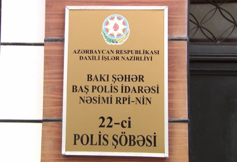Nəsimi rayonunda oğurluqda şübhəli bilinən şəxs tutulub