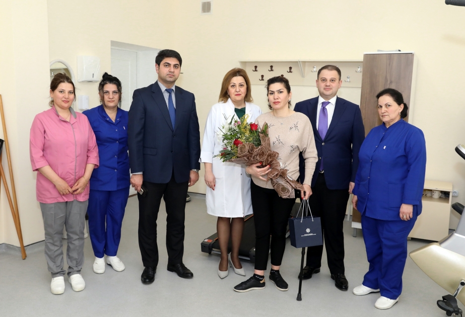 Dövlət Tibbi-Sosial Ekspertiza və Reabilitasiya Xidmətinin rəisi reabilitasiya kursu keçən əlilliyi olan xanımları təbrik edib