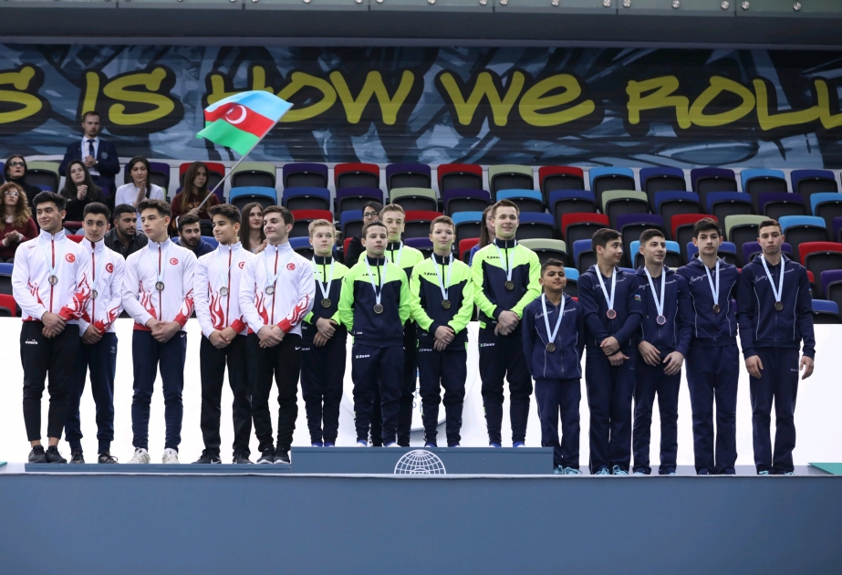 Azərbaycan gimnastları “AGF Junior Trophy” beynəlxalq turnirində komanda hesabında üçüncü yeri tutublar