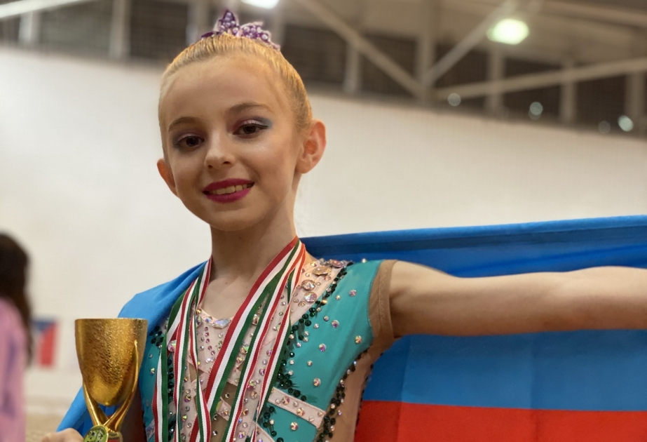 Gimnastımız Mina Abbasova bir gündə 3 medal qazanıb