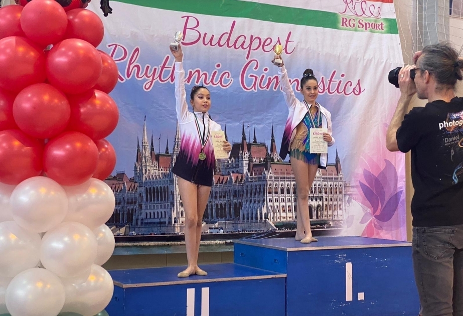 Azerbaijani twin sisters win gold and silver medals at international rhythmic gymnastics tournament