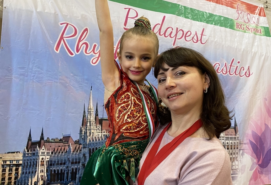 Altı yaşlı gimnastımız beynəlxalq turnirdə ilk medalını qazanıb