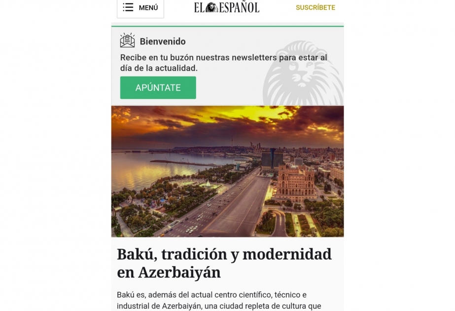 EL ESPAÑOL: Баку, традиции и современность в Азербайджане