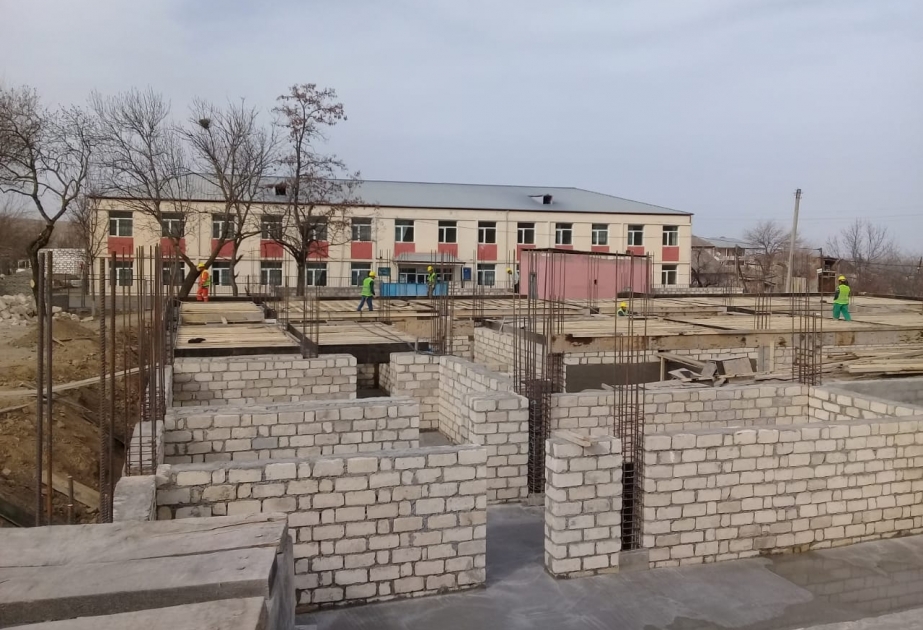 Qazaxın Qaymaqlı kəndində yeni məktəb binasının tikintisinə başlanılıb
