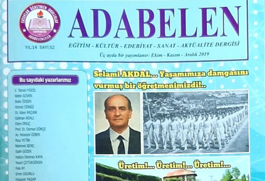 Naxçıvan Muxtar Respublikası Təhsil Nazirliyinin əməkdaşının məqaləsi Türkiyədə işıq üzü görüb