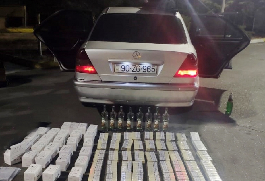 Gömrük nəzarətindən gizlədilən siqaretlər, spirtli içkilər və mobil telefon aksesuarları aşkarlanıb