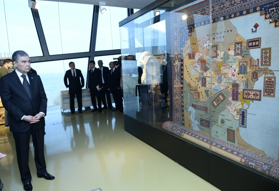 Turkmen President Gurbanguly Berdimuhamedov visits Carpet Museum