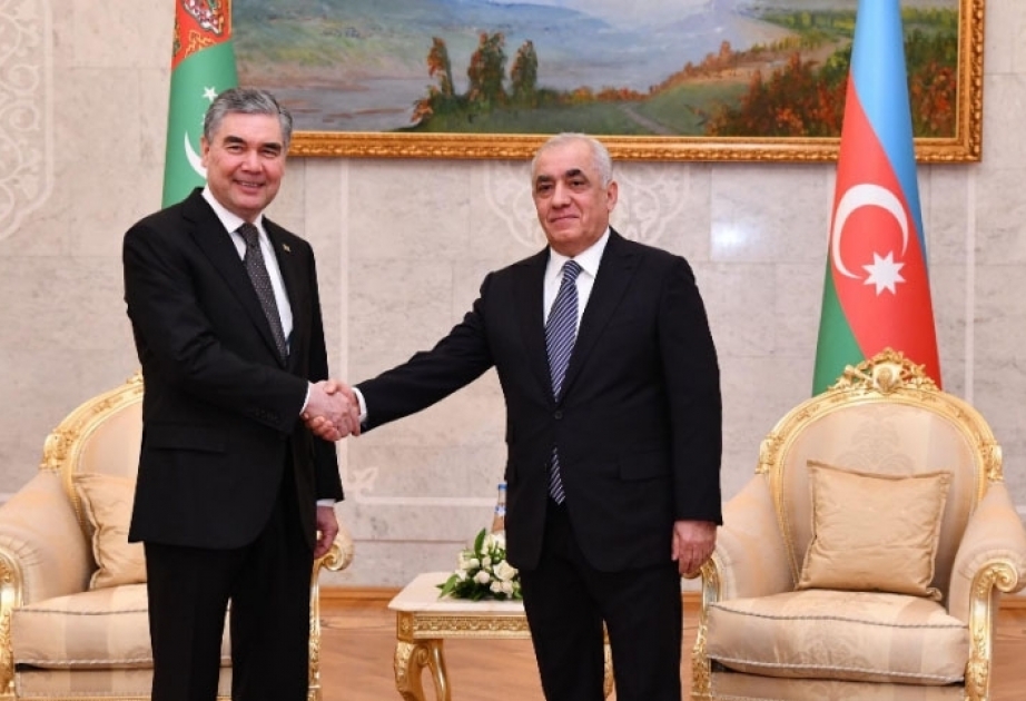 Rencontre du Premier ministre azerbaïdjanais avec le président turkmène