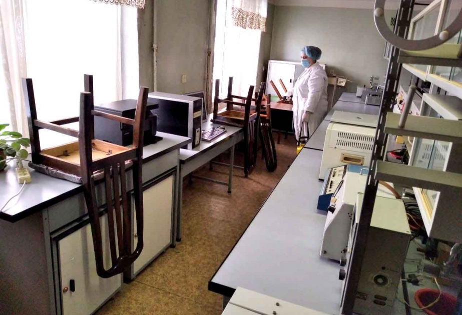 Fiziologiya İnstitutunda dezinfeksiya işləri aparılıb