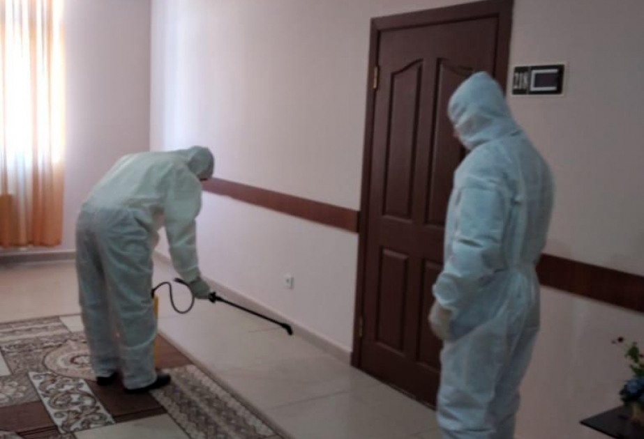 Sosial xidmət müəssisələrində koronavirus əleyhinə mütəmadi dezinfeksiya işləri aparılır
