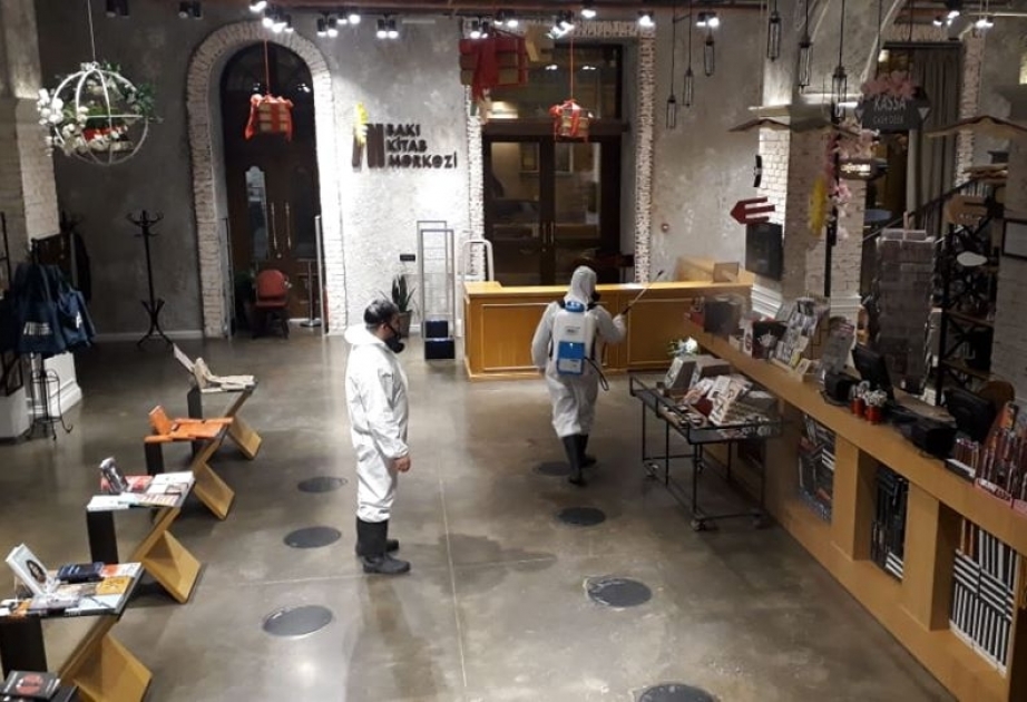Bakı Kitab Mərkəzində dezinfeksiya işləri aparılıb