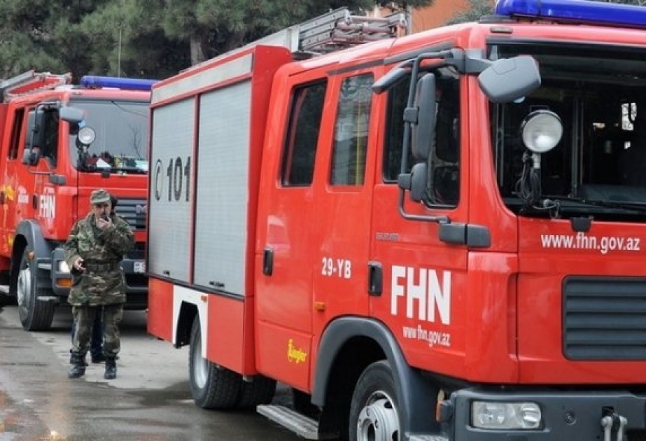 Binəqədi rayonunda yanğın baş verib