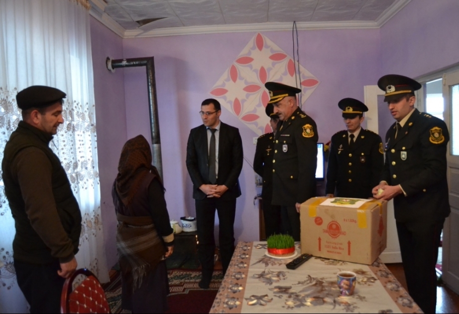 Novruz bayramı münasibətilə şəhid ailələri ziyarət olunub