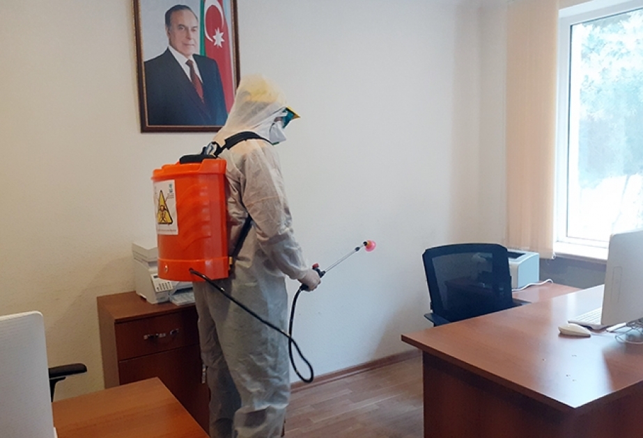 AMEA-nın Yüksək Texnologiyalar Parkında tibbi-profilaktik və dezinfeksiya işləri aparılır
