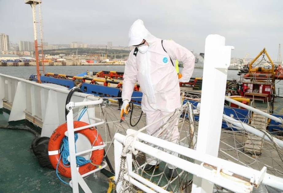 Xəzər Dəniz Gəmiçiliyi dezinfeksiya işlərini davam etdirir