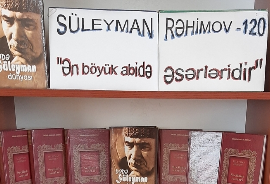 Xalq yazıçısı Süleyman Rəhimovun 120 illiyinə həsr edilən kitab sərgisi açılıb