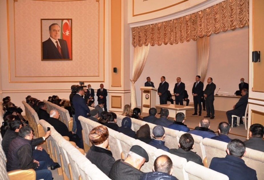 Goranboyda 40 mənzilli yaşayış binası sakinlərin istifadəsinə verilib