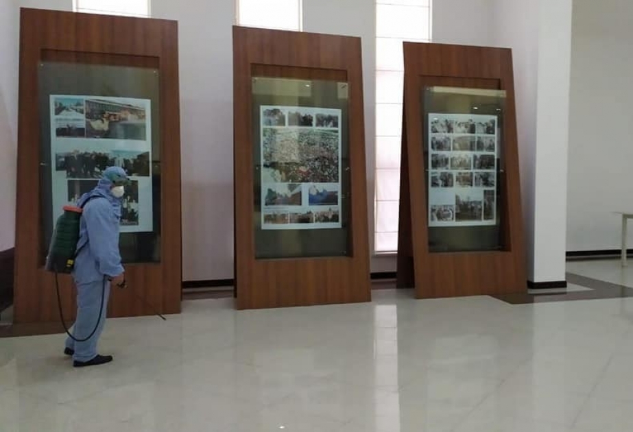 Xaçmaz regionu üzrə mədəniyyət müəssisələrində dezinfeksiya işləri davam edir