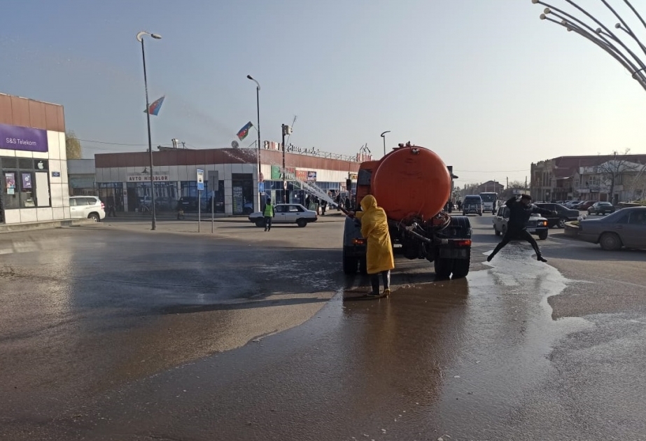 Azərbaycanın şimal qapısı sayılan Qusarda sanitar-dezinfeksiya işləri aparılıb