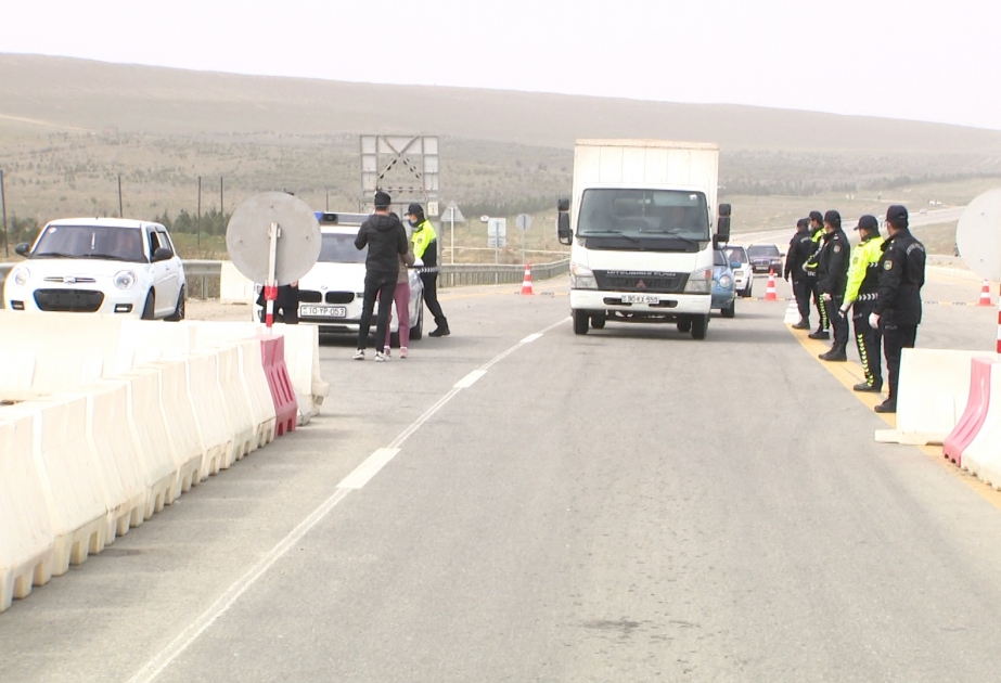 Bakı, Sumqayıt şəhərlərində və Abşeron rayonundakı ara və köməkçi yollarda polis postları təşkil olunub VİDEO