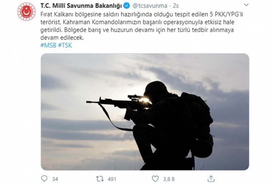 İraqın şimalında və Suriyada 13 terrorçu zərərsizləşdirilib